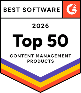 G2 Best Software 2026 — Top 50 Content Management Products